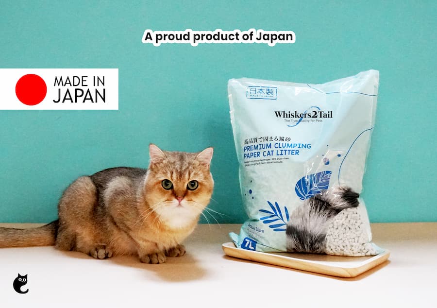 Whiskers2tail Paper Cat Litter Made In Japan